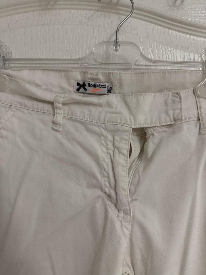 Beyaz kadın pantolon - Görsel 2