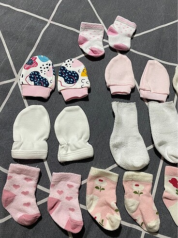 Yenidoğan çorap eldiven - Görsel 2