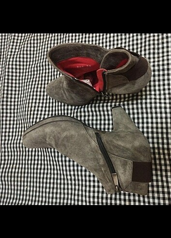 39 Beden gri Renk Kadın topuklu ayakkabı 