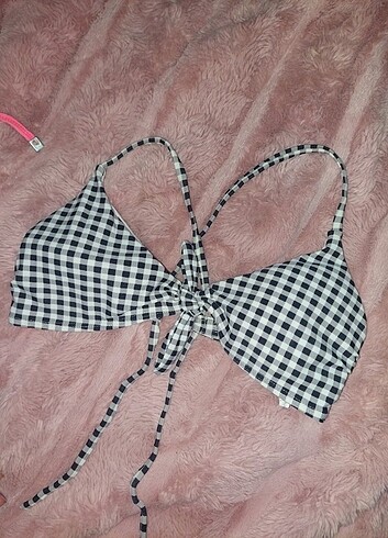 Pötikareli bikini üstü
