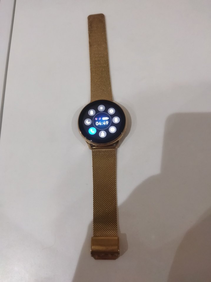 Altın Renkli Kadın akıllı saat Saat - Görsel 2