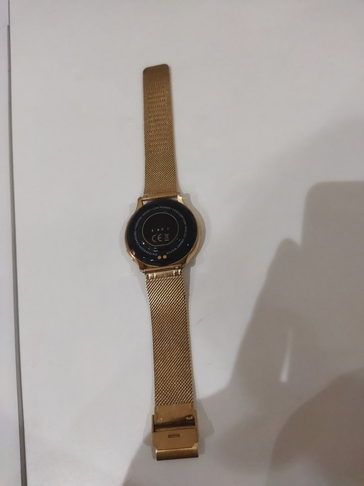 Altın Renkli Kadın akıllı saat Saat - Görsel 3