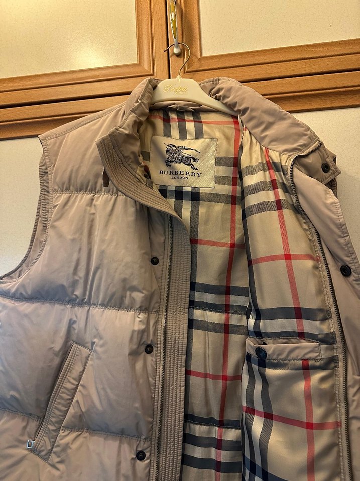 Fermuarlı ve Düğmeli, Burberry  Erkek Kışlık Ceket - Görsel 4