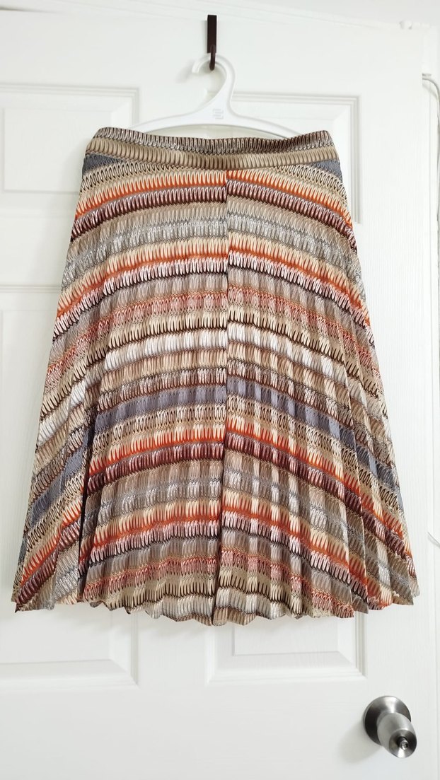 Bohem Çok Renkli Piliseli Uzun Etek - Görsel 2