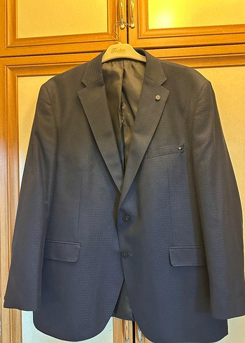 Erkek Mavi Klasik Kesim Takım Elbise Ceketi - Görsel 2