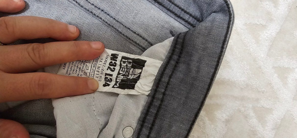 Gri Erkek Denim Pantolon Regular Fit - Görsel 4