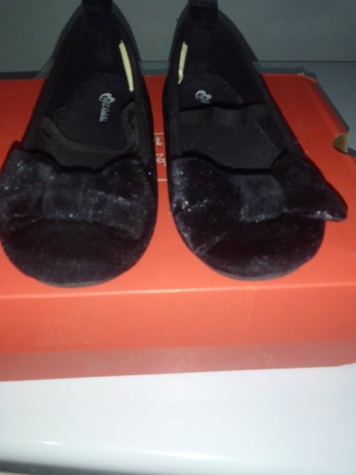 Kız Çocuk Siyah  süveter Babet Ayakkab - Görsel 2