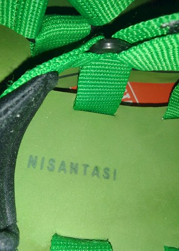 Yeşil bayan Sandaletler Velcro Bantlı - Görsel 2