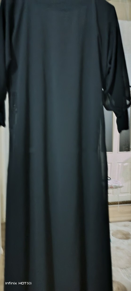 Uzun Siyah Gotik Salaş Elbise - Görsel 3