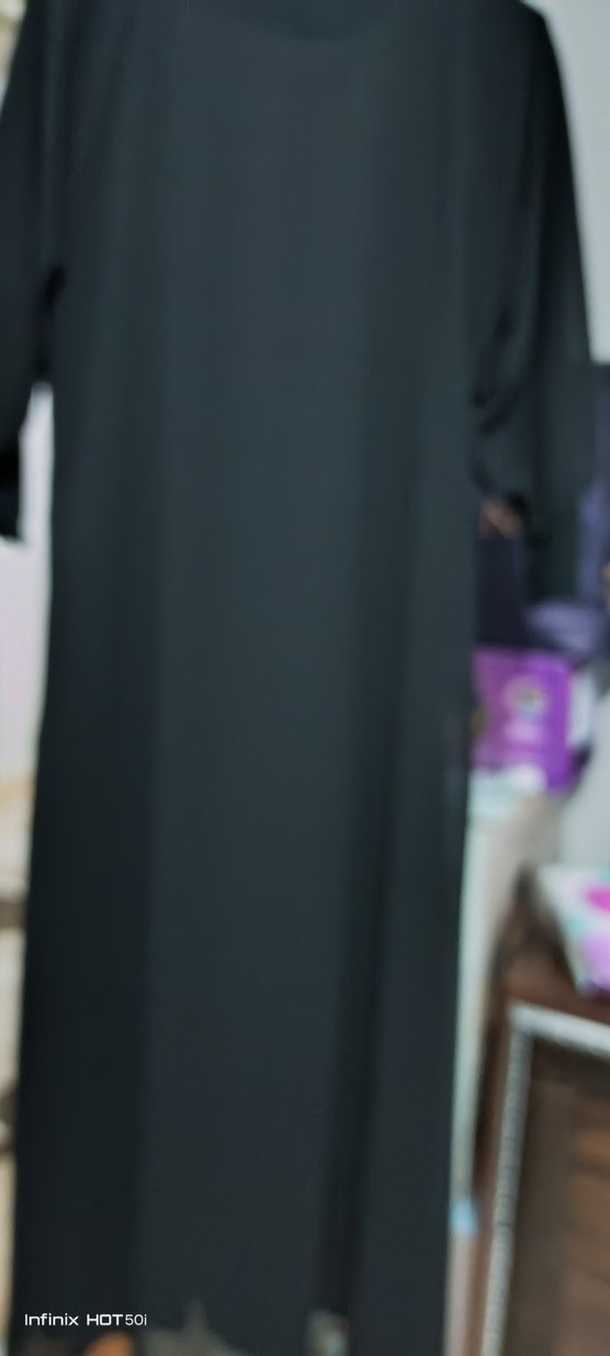 Uzun Siyah Gotik Salaş Elbise - Görsel 4