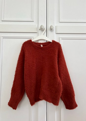 LC Waikiki Kırmızı Baskılı Oversize Sweatshirt