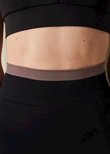 Penti Penti siyah S/M contrast seamless legging tayt