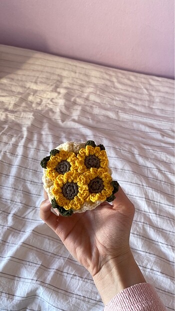 Beden Mini buket anahtarlık #ayçiçeği