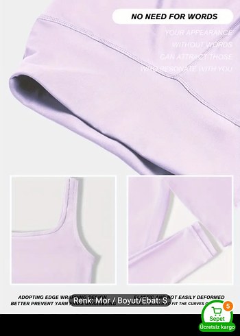 Mor Üç Parça Spor Takım - Görsel 3