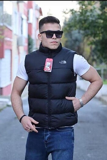 The north face reflektörlü şişme yelek