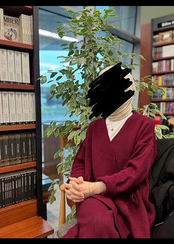 Diğer Bordo V Yaka Tesettur Takim