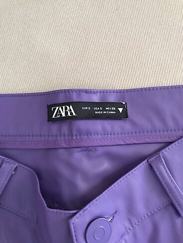 Zara Suni deri pantolon