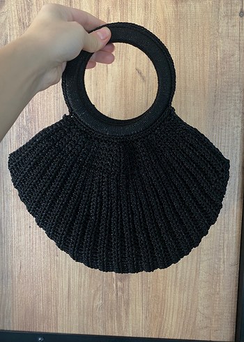 Siyah Örgü Kadın Çanta
