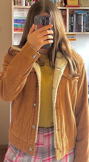 Bershka Taba Rengi Kürklü Ceket