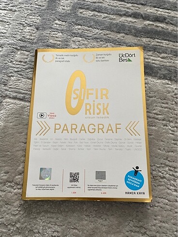 Sıfır Risk paragraf üçdörtbeş yayınları