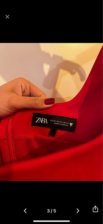 xs Beden Zara Elbise