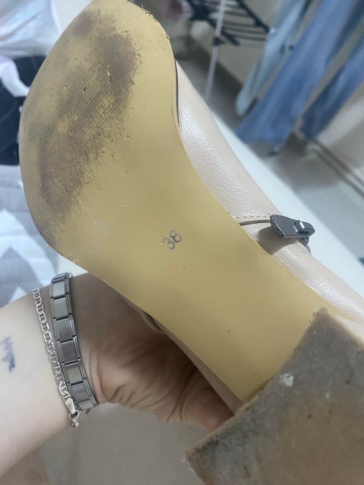 Bej Deri Kadın uzun Bot - Görsel 4