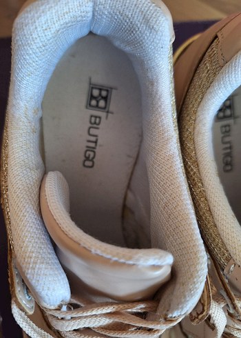 Butigo Bağcıklı Kadın Dolgu Topuk Spor Ayakkabı - Görsel 6