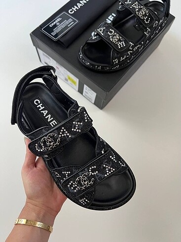 38 Beden siyah Renk Chanel Sandalet 36/40