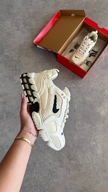 Nike x Stussy Air Zoom Spiridon Caged 2 'Fossil' 36-40 Arası Num