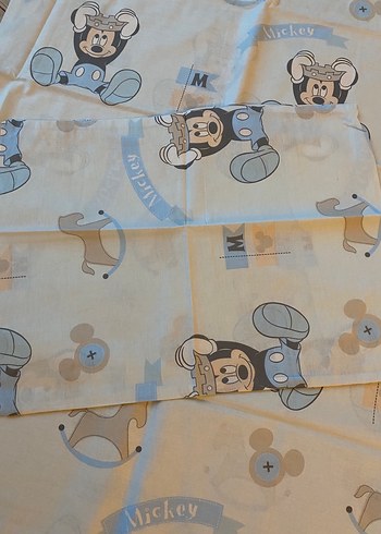 Linens Disney Mavi Baskılı bebek nevresim Seti - Görsel 5