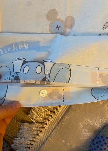 Linens Disney Mavi Baskılı bebek nevresim Seti - Görsel 6