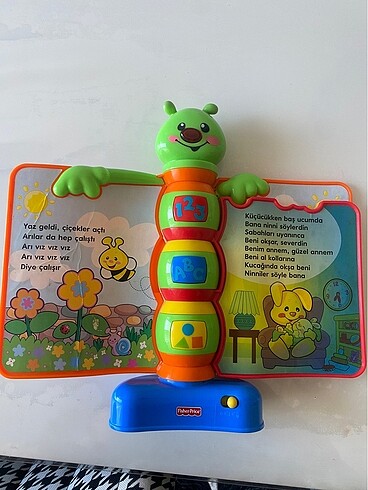  Beden Fisher price eğitici masalcı tırtıl