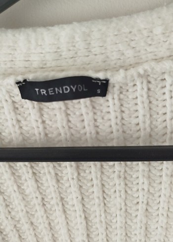 Bohem Tarzı Örgü Beyaz Kadın Hırka - Görsel 3