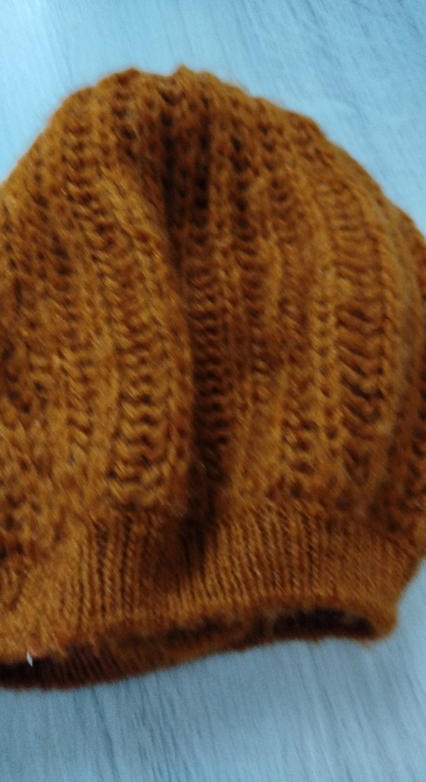 Bej Örgü Kadın Bere Bohem Tarzı - Görsel 4