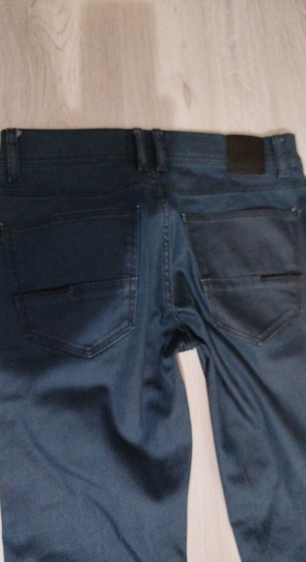Lacivert Boy Kemerli Denim Pantolon - Görsel 4