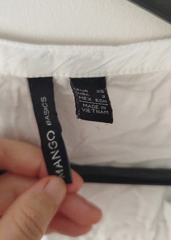 Düğmeli Beyaz Keten Kadın Gömlek - Görsel 4