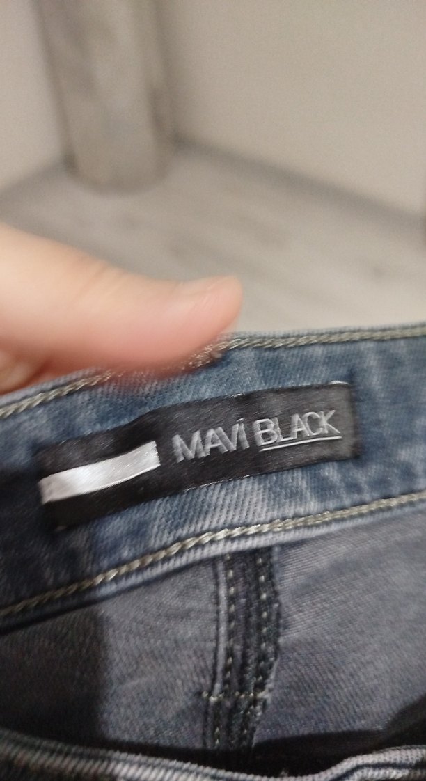 Erkek Gri Mavi Normal Kesim Denim Pantolon - Görsel 4