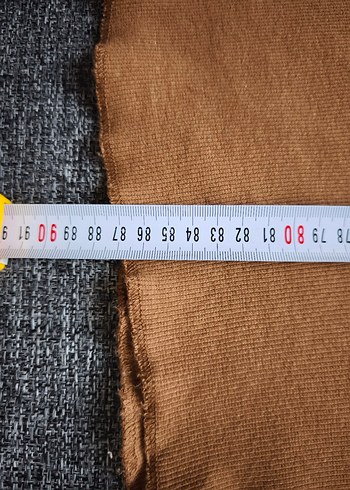 Kadın Bej İnce Triko Midi Elbise - Görsel 2