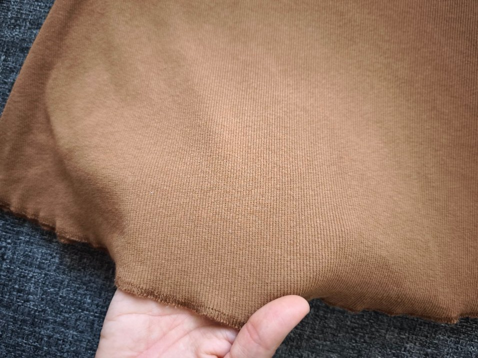 Kadın Bej İnce Triko Midi Elbise - Görsel 4