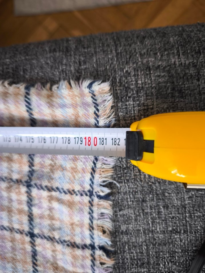 Çok Renkli Kareli Bohem mango Atkı - Görsel 5