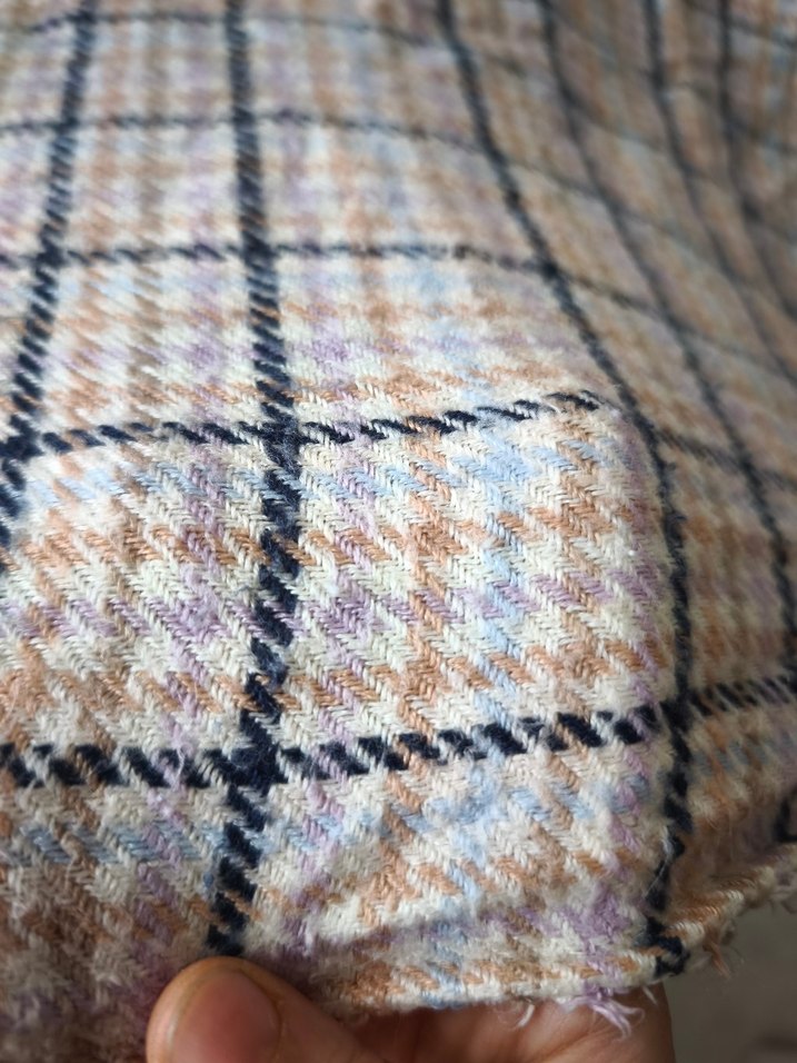 Çok Renkli Kareli Bohem mango Atkı - Görsel 3