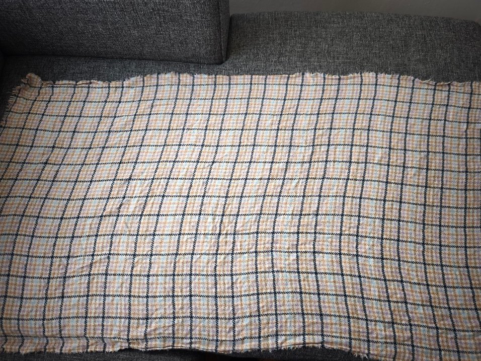 Çok Renkli Kareli Bohem mango Atkı - Görsel 2