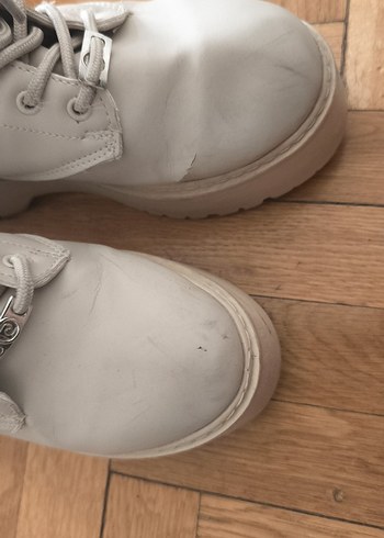 Pierre Cardin Bej Bağcıklı Kadın Dolgu Topuk Bot - Görsel 6