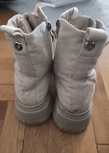 Twist 37 numara Bej Bağcıklı Kadın Botu, Kalın Topuklu - Görsel 5