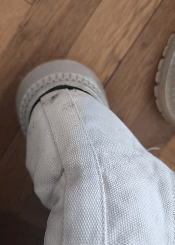 Twist 37 numara Bej Bağcıklı Kadın Botu, Kalın Topuklu - Görsel 4