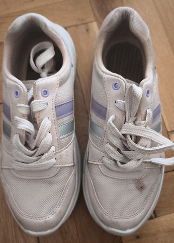 Pembe Bağcıklı Street Wear Kadın Spor Ayakkabı - Görsel 2