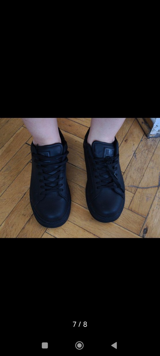 Siyah  Topuklu Kadın Spor Ayakkabı - Görsel 2