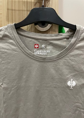 Bej Kısa Kollu Pamuk Tişört - Görsel 2