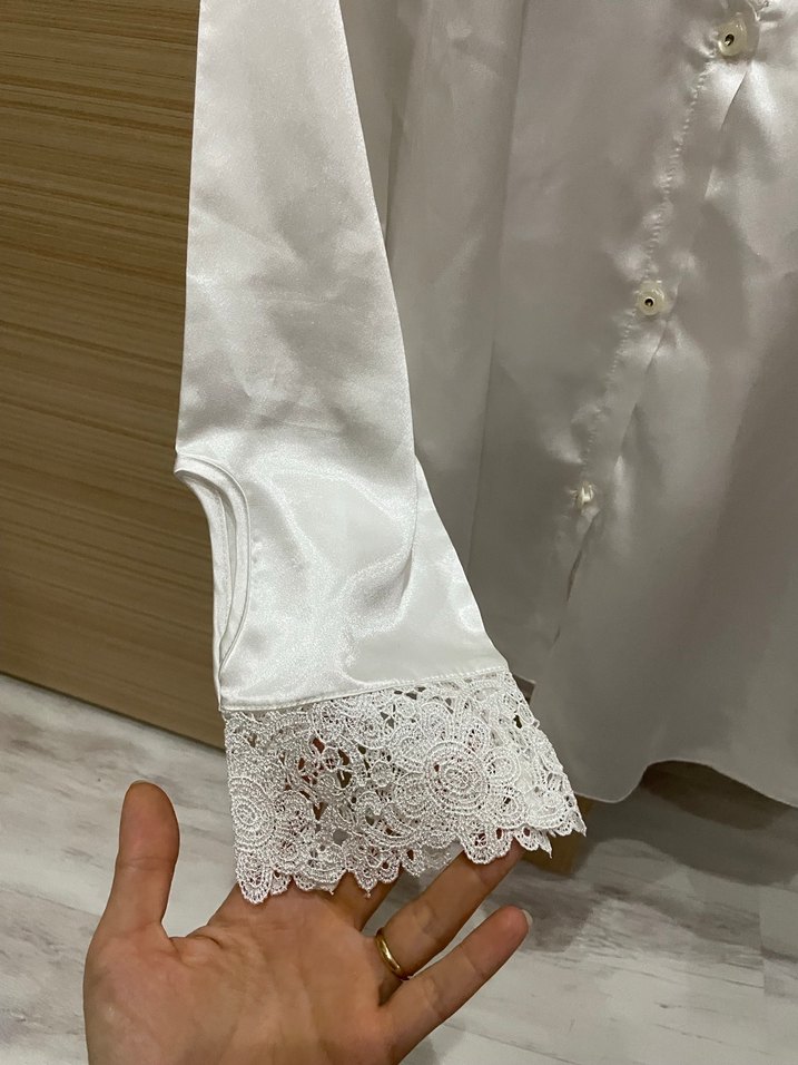 Saten gecelik takımı - Görsel 4