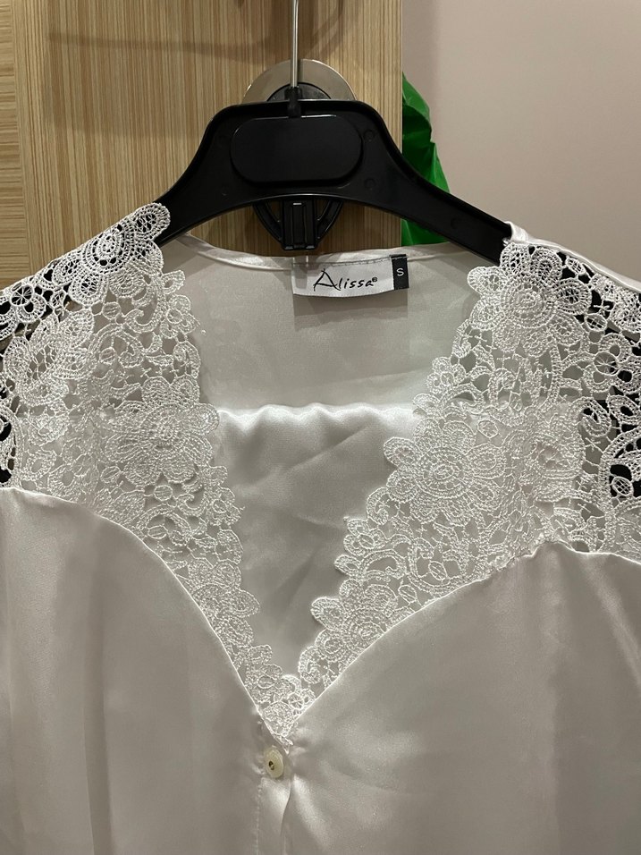 Saten gecelik takımı - Görsel 5